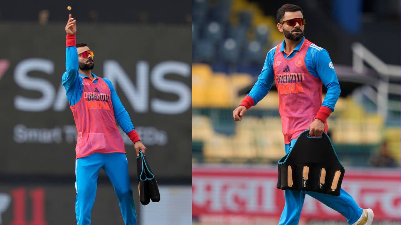 Virat Kohli Carrying Drink: নাচতে নাচতে ড্রিংকস নিয়ে ঢুকছেন! বিরাটকে দেখে হাসির রোল