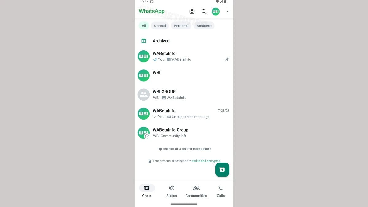 WhatsApp Design Change