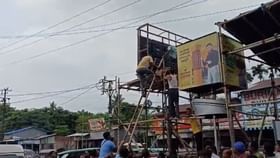 LED স্ক্রিনের লোহা রং করতে উঠে... LED স্ক্রিনের লোহা রং করতে উঠে...