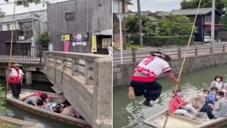 Viral Video: গাছ থেকে উড়ে এসে হরিণের উপরে ঝাঁপ, টুপ করে নিয়ে গেল লেপার্ড