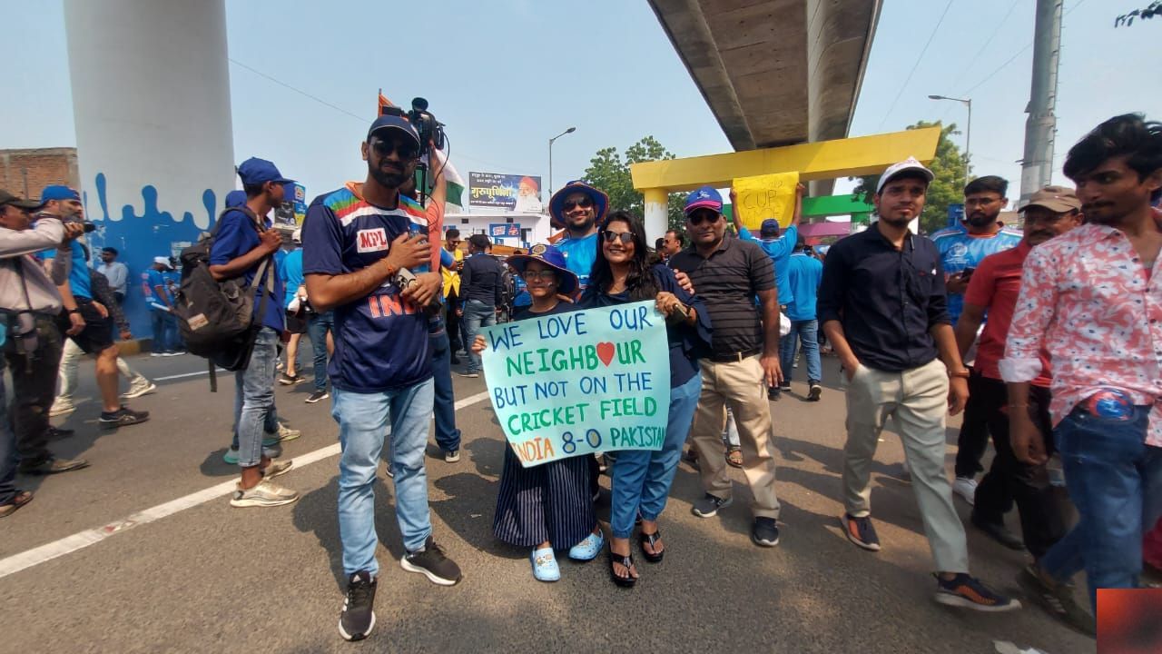 Fan at motera Stadium