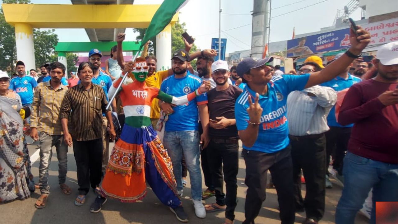 Fans at stadium