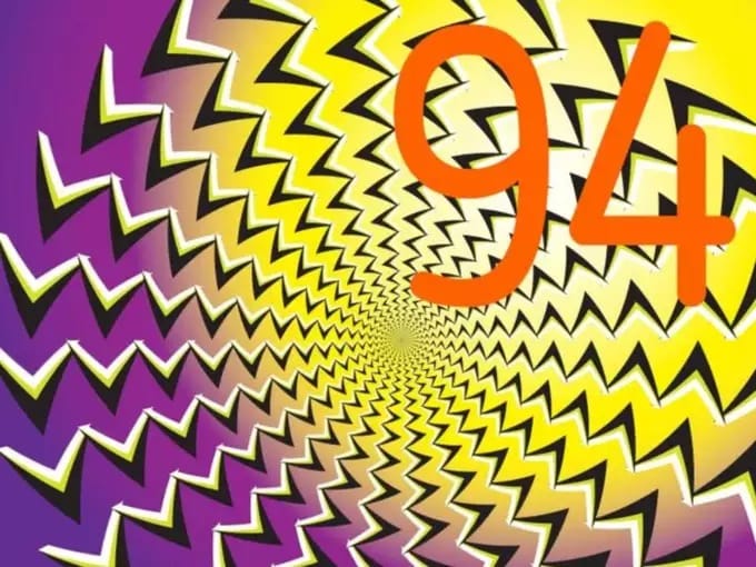 Numbers Found Optical Illusion