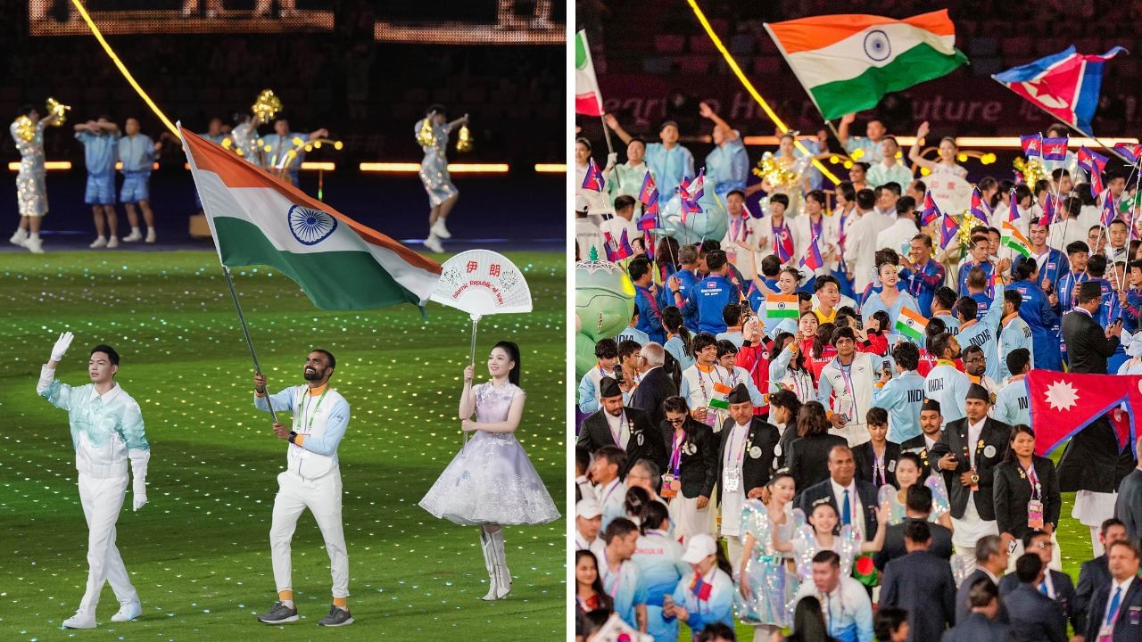 Asian Games 2023, Closing Ceremony: হানঝাউয়ে এশিয়াডের স্বর্ণালী সমাপ্তি অনুষ্ঠান, শ্রীজেশের হাতে উজ্জ্বল তেরঙ্গা