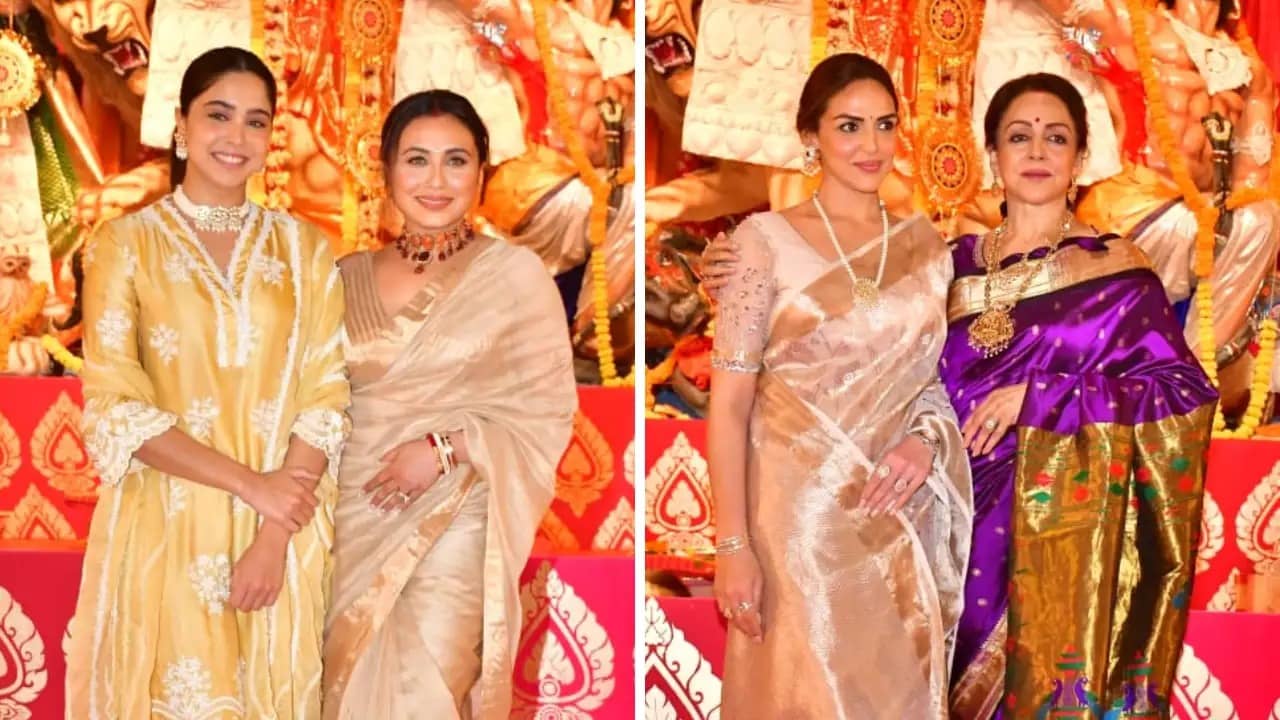 Rani Mukherjee Puja: সেলফি নাও... ঠিক আছে? পুজো মণ্ডপে ব্যস্ত রানির অন্য রূপ
