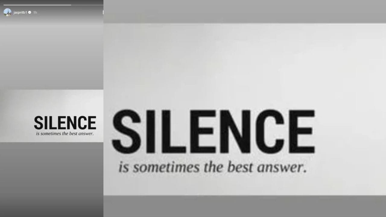 Indian pacer Jasprit Bumrah posts cryptic story on Instagram