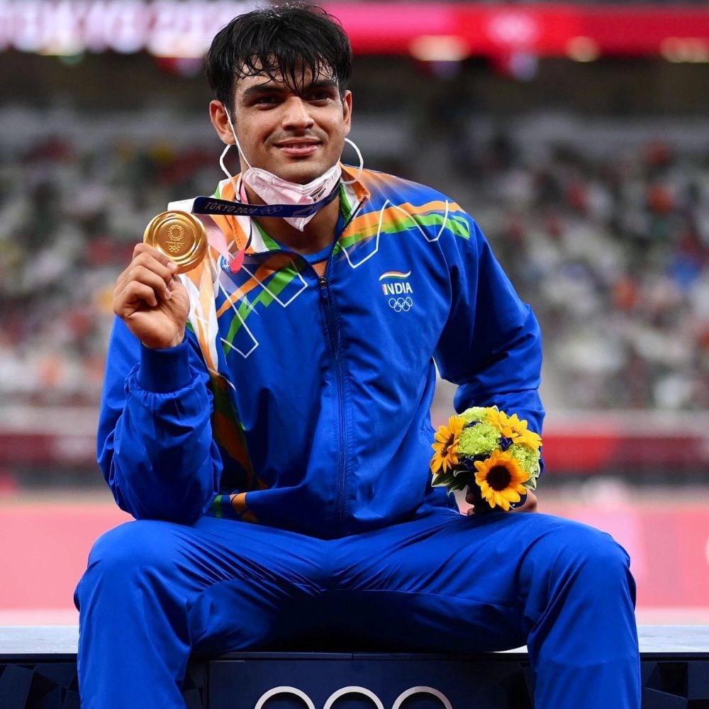 Olympics gold medalist Indian Javelin thrower Neeraj Chopra