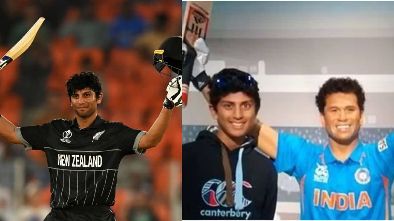 ICC ODI World Cup 2023: গ্যালারি জুড়ে রাচিন রব, আবেগে ভাসছেন কিউয়ি তারকার  বাবা