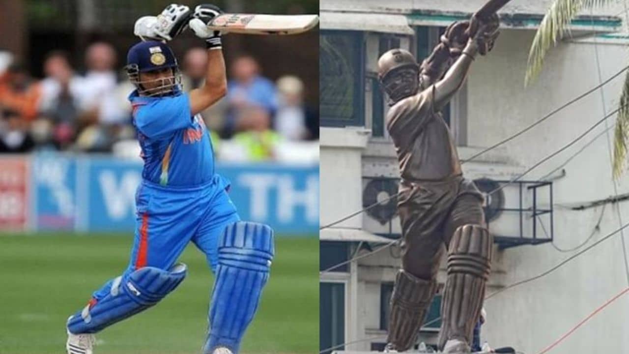 Sachin Tendulkar: এ যেন অবিকল মাস্টার ব্লাস্টার! বিশ্বকাপের আবহে ওয়াংখেড়েতে সচিনের মূর্তি উন্মোচন