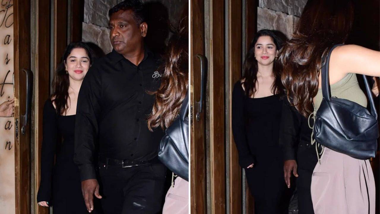 কালো মিডি ড্রেসে নাইট আউটে সারা, সঙ্গে কি গিল?