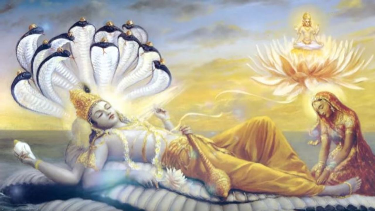 কিংবদন্তি অনুসারে, ভগবান বিষ্ণুর সঙ্গে ময়ূর নামক এক শক্তিশালী অসুরের তুমুল যুদ্ধ শুরু হয়েছিল। ভয়ানক যুদ্ধের সময় ভগবান বিষ্ণু ক্লান্ত বোধ করলে তিনি বদ্রিকা আশ্রমের একটি গুহায় বিশ্রাম নেন। কিন্তু অল্প সময়ের জন্য বিশ্রাম নেওয়ার সময় তিনি গভীর ঘুমে ঢলে পড়েন। অন্যদিকে ভগবান বিষ্ণুদেব বদ্রিকাআশ্রমে পোঁছে যান। সেখানে গিয়ে দেখেন বিষ্ণুদেব গভীর নিদ্রায় চলে গিয়েছেন। 