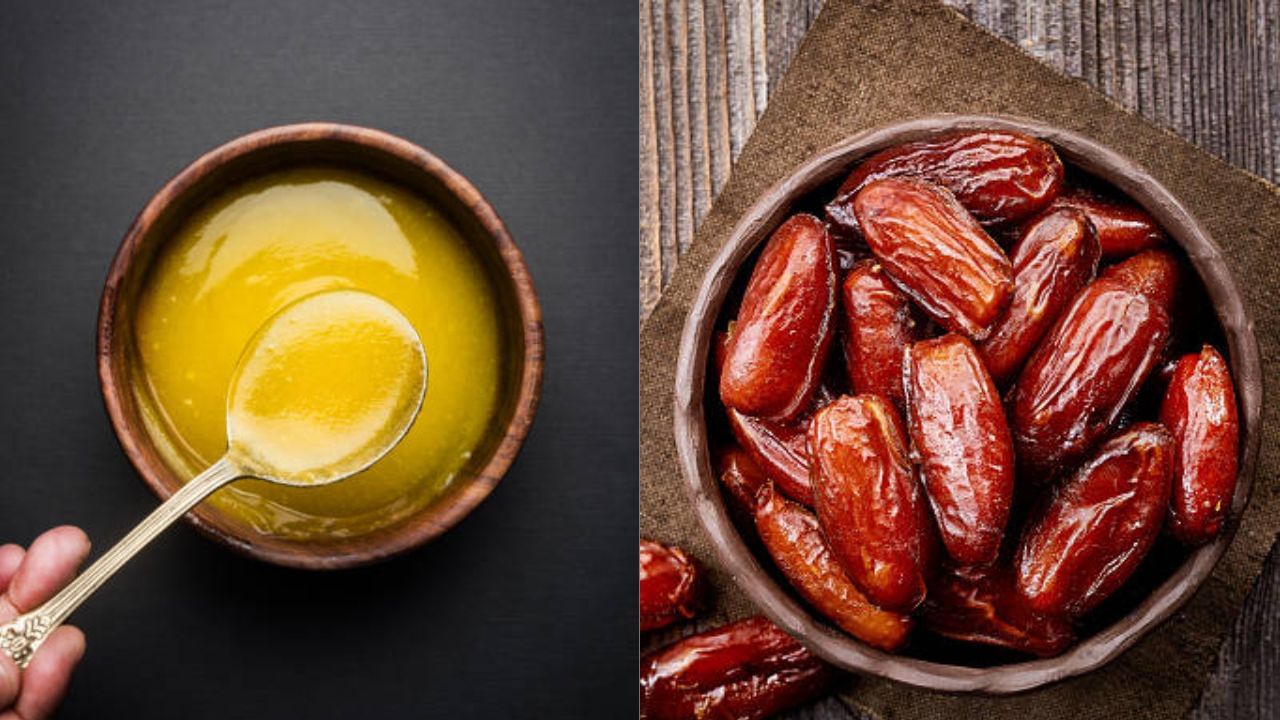 Dates and Ghee রোজ সকালে খেজুর খান? আয়ুর্বেদের এই টোটকা মানলে কমবে