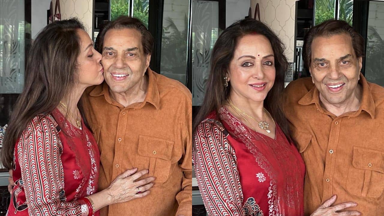 Birthday Boy Dharmendra: বার্ধক্যেও ভরপুর রোম্যান্স, জন্মদিনে স্বামী ধর্মেন্দ্রকে চুমুতে-আদরে ভরিয়ে দিলেন হেমা