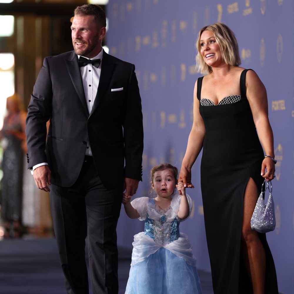 Aaron Finch and his wife