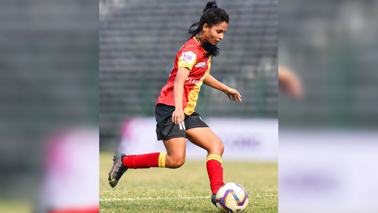 East Bengal Women's Team Share point with Odisha Sports, First Foreign Recruit Sanjida Akhter makes Debut 3