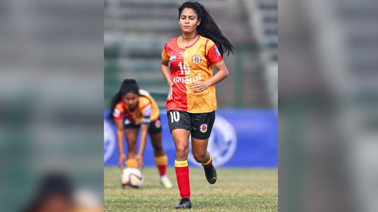 East Bengal Women's Team Share point with Odisha Sports, First Foreign Recruit Sanjida Akhter makes Debut 4
