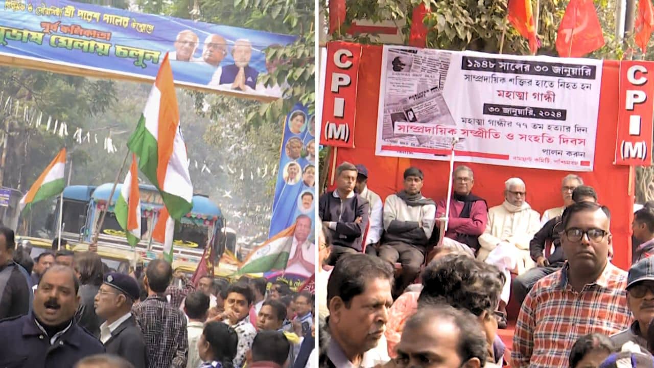 CPIM-TMC: তৃণমূলের কর্মসূচির জন্য মাইক বন্ধ রাখল বামেরা, সৌজন্য দেখাল ঘাসফুলও