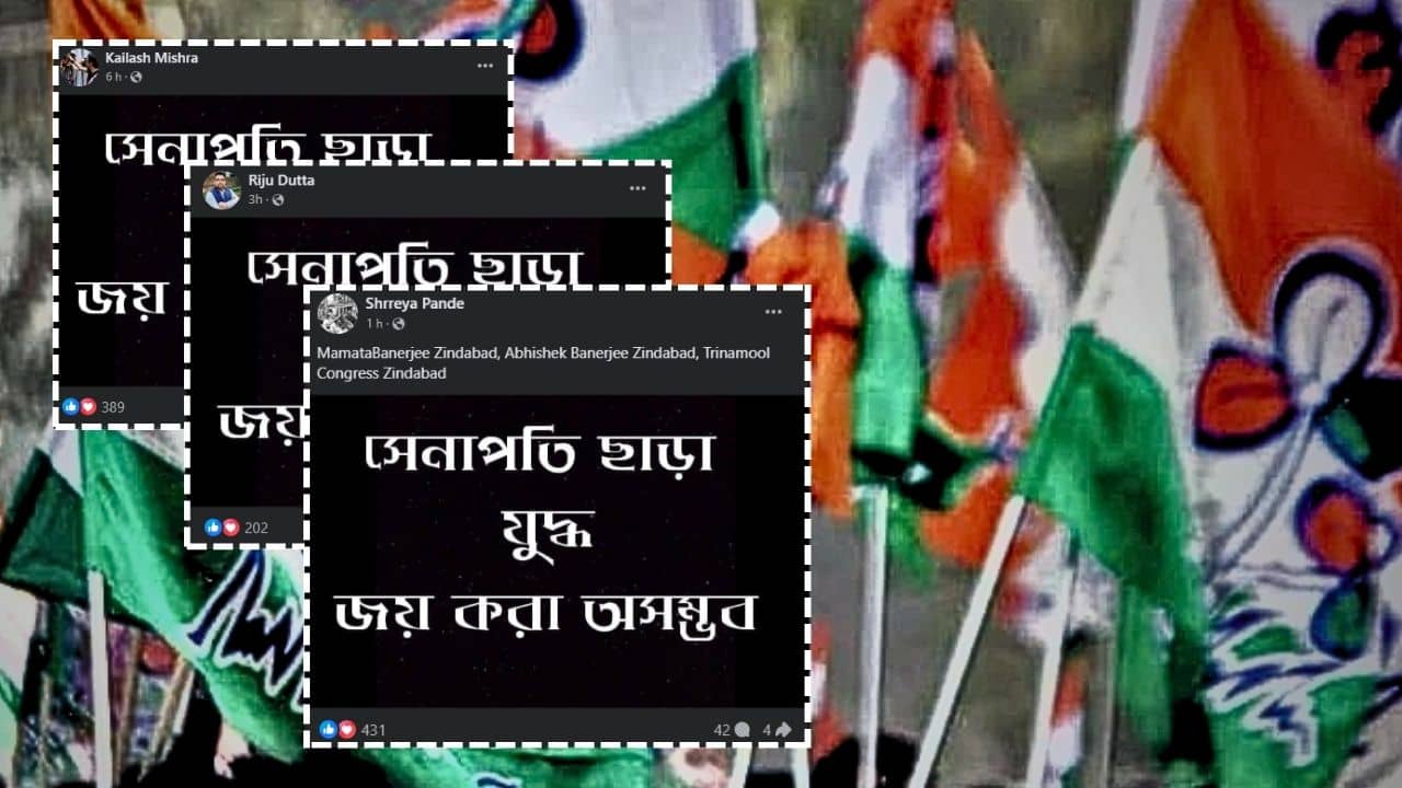Trinamool Congress: সেনাপতি ছাড়া যুদ্ধ জয় অসম্ভব, ফেসবুকে পর পর পোস্ট নবীন তৃণমূলীদের