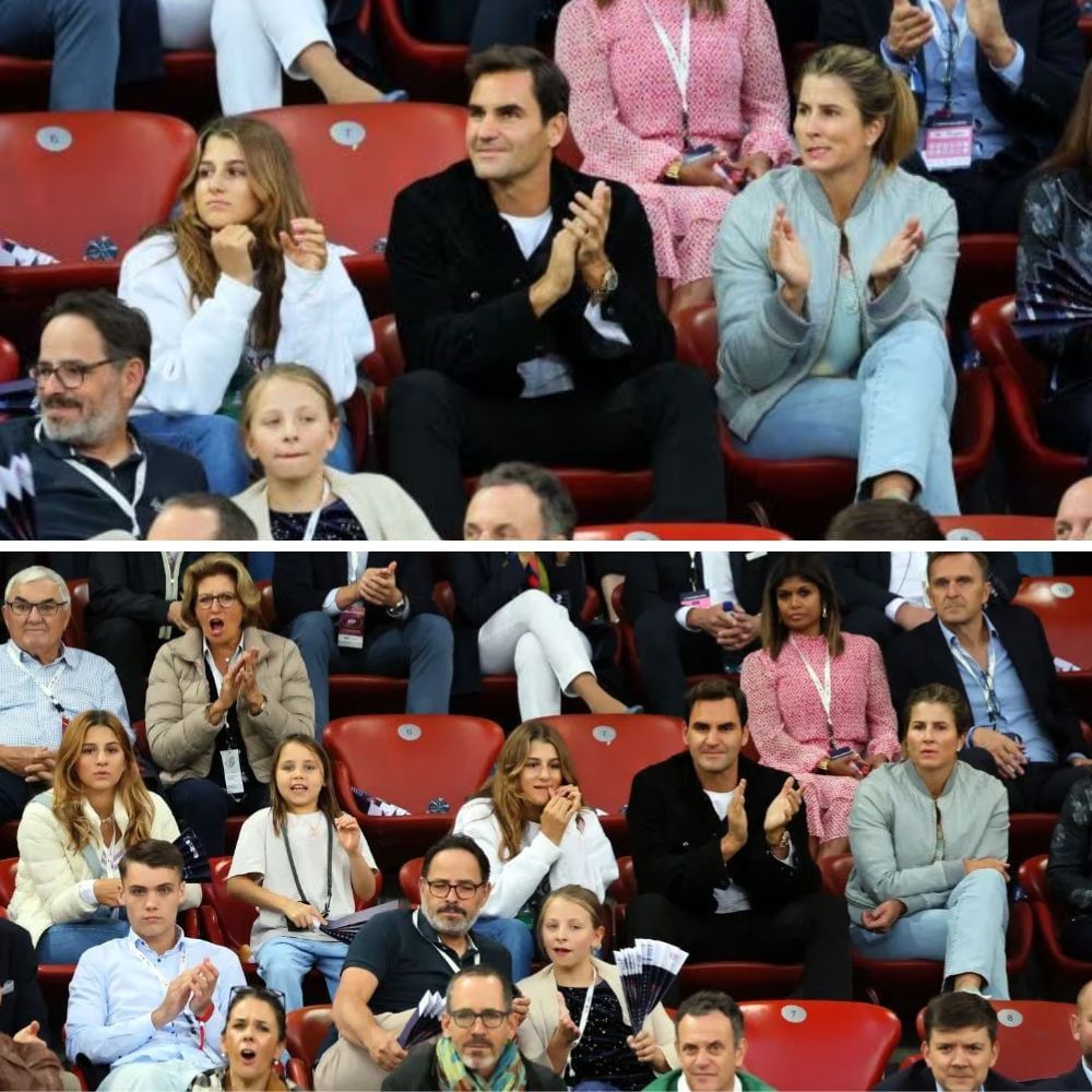 Roger Federer watches Neeraj Chopra in action in Zurich