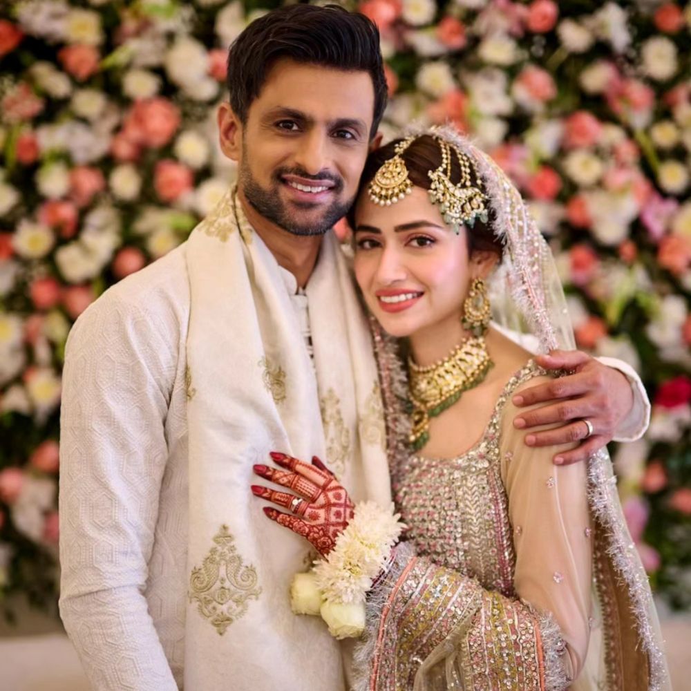 Shoaib Malik married popular Pakistani actor Sana Javed