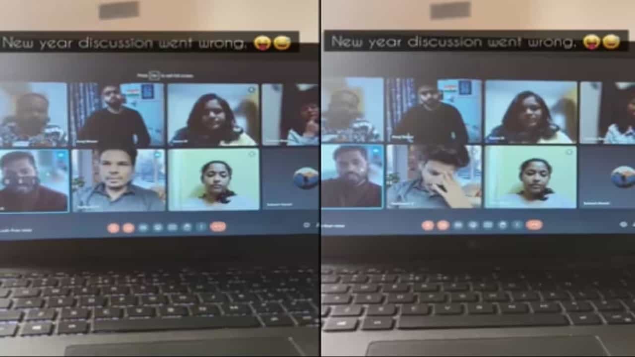 Viral Video: জ়ুম মিটিং চলাকালীন হঠাৎ হিন্দিতে কথাবার্তা, তীব্র বাদানুবাদের ভিডিয়ো ভাইরাল Viral Video: জ়ুম মিটিং চলাকালীন হঠাৎ হিন্দিতে কথাবার্তা, তীব্র বাদানুবাদের ভিডিয়ো ভাইরাল