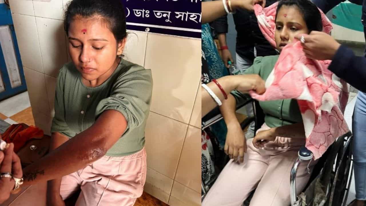 Attack on ABVP: মাটিতে ফেলে মার ছাত্রীদের, রক্ত ঝরল নবদ্বীপ কলেজে Attack on ABVP: মাটিতে ফেলে মার ছাত্রীদের, রক্ত ঝরল নবদ্বীপ কলেজে