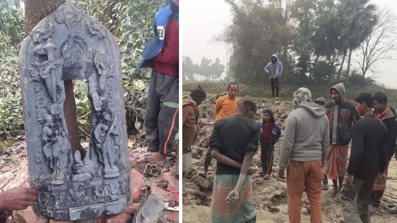 Banshihari: কোদাল ঠেকতেই শব্দ, পাতাল থেকে উঠে এল দেব-দেবী... Banshihari: কোদাল ঠেকতেই শব্দ, পাতাল থেকে উঠে এল দেব-দেবী...