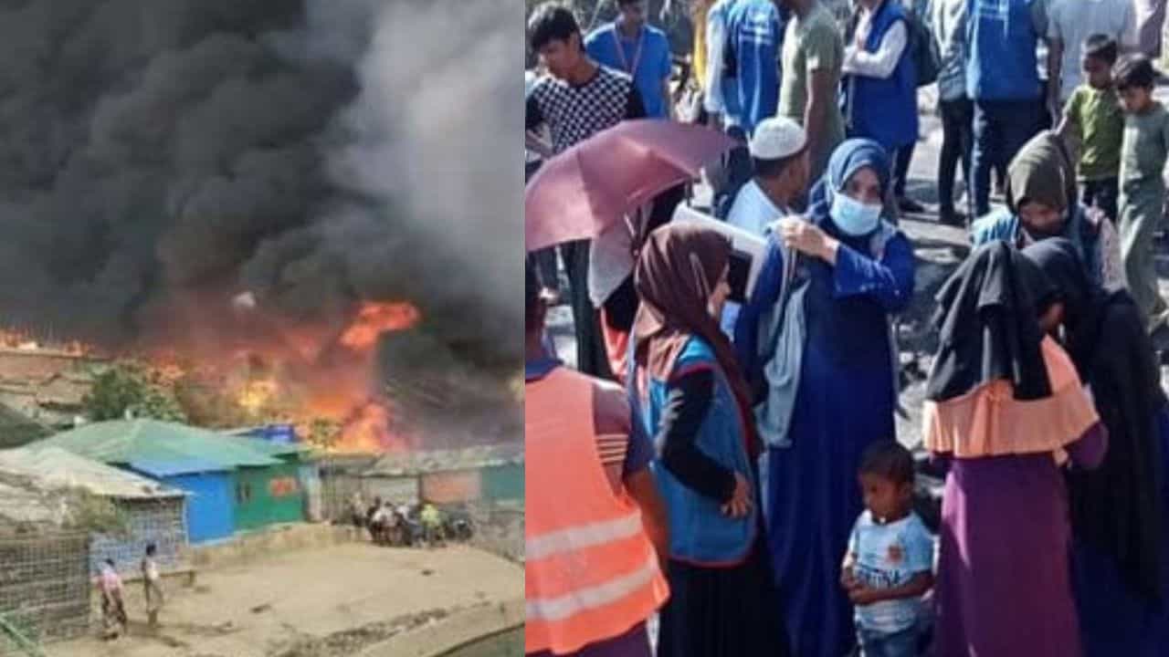 Bangladesh Fire: নতুন বছরে ফের আশ্রয়হীন রোহিঙ্গারা, কক্সবাজারের ভয়াবহ আগুনে পুড়ে ছাই ৫০টিরও বেশি ঘর Bangladesh Fire: নতুন বছরে ফের আশ্রয়হীন রোহিঙ্গারা, কক্সবাজারের ভয়াবহ আগুনে পুড়ে ছাই ৫০টিরও বেশি ঘর