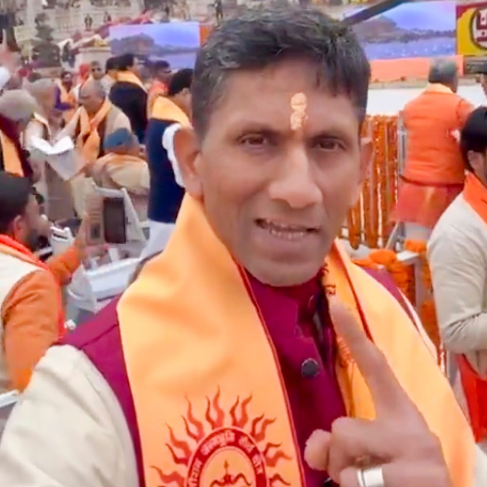 venkatesh prasad attends ram mandir inauguration