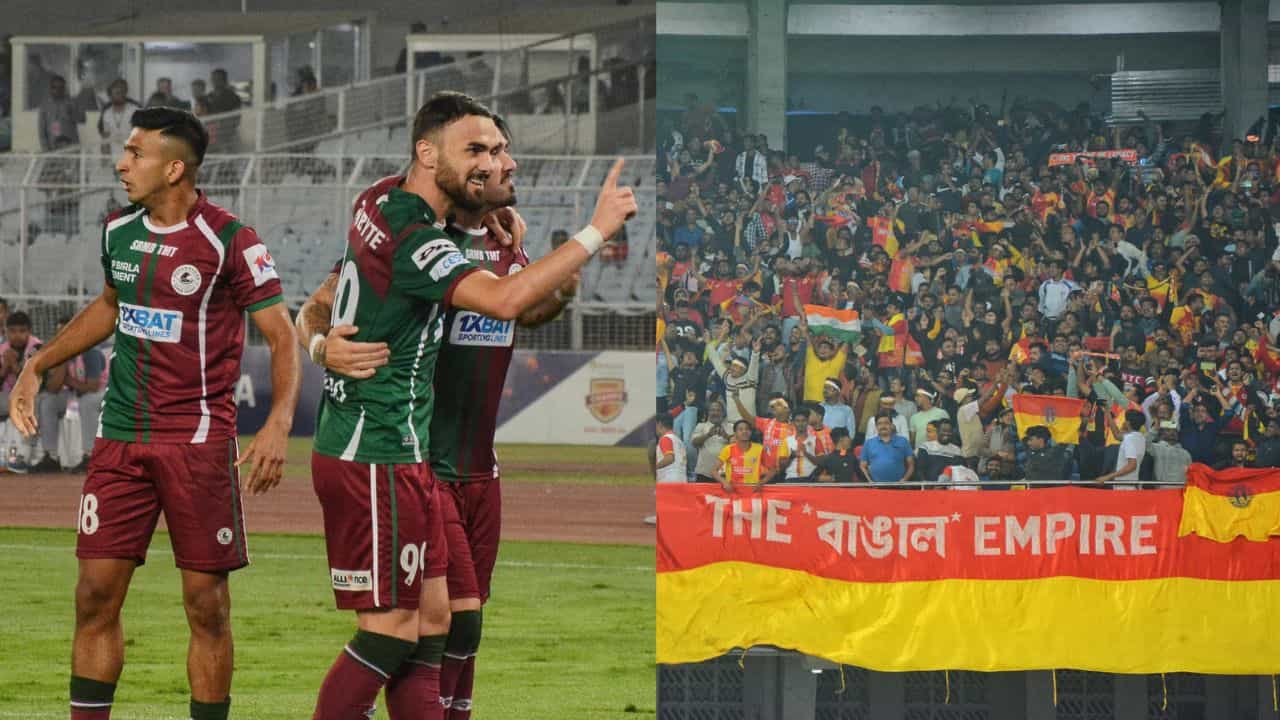 Mohun Bagan vs East Bengal: দু'বার পিছিয়ে পড়েও ডার্বিতে দুরন্ত প্রত্যাবর্তন, হাবাসের হাসি রাখলেন পেত্রাতোস Mohun Bagan vs East Bengal: দু'বার পিছিয়ে পড়েও ডার্বিতে দুরন্ত প্রত্যাবর্তন, হাবাসের হাসি রাখলেন পেত্রাতোস