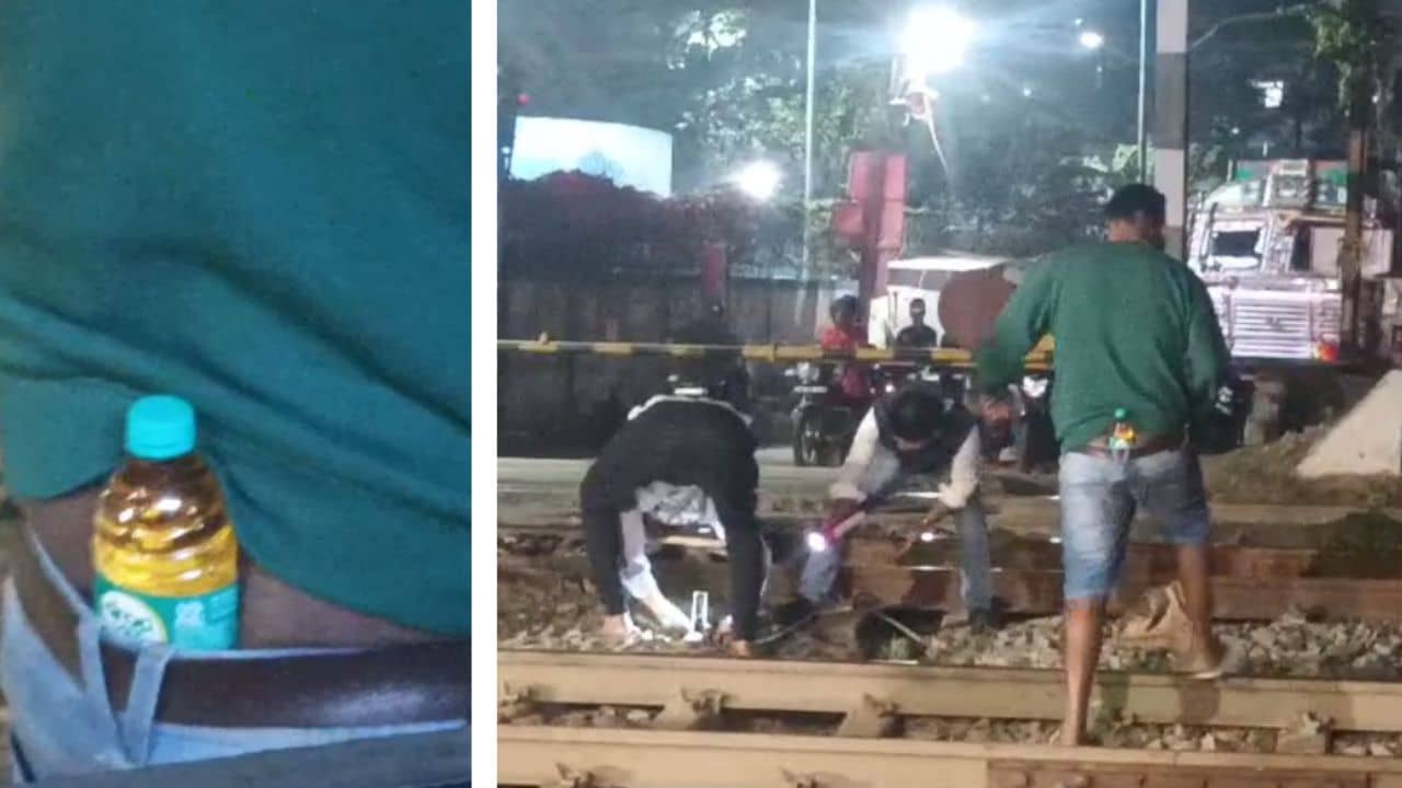 Khardah: বন্ধ সোদপুর ও খরদহ স্টেশনের ৮ নম্বর রেলগেট, কোমরে মদের বোতল গুঁজে কাজে ব্যস্ত রেলকর্মীরা