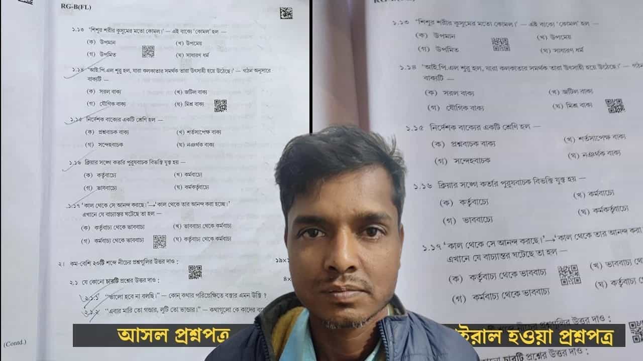 Madhyamik 2024: মাধ্যমিক প্রশ্নপত্র ফাঁসে তিনিই 'অ্যাডমিন', গ্রেফতার মালদহের প্রত্যন্ত গ্রামের এক গৃহশিক্ষক Madhyamik 2024: মাধ্যমিক প্রশ্নপত্র ফাঁসে তিনিই 'অ্যাডমিন', গ্রেফতার মালদহের প্রত্যন্ত গ্রামের এক গৃহশিক্ষক