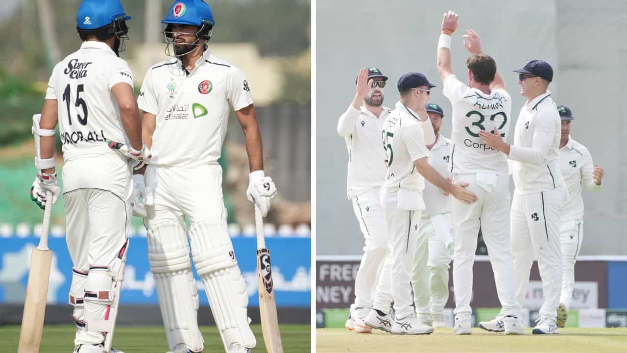 AFG vs IRE: টি-টোয়েন্টির চেয়েও খারাপ! আফগানদের টেস্ট ভরাডুবি দেখে হাসাহাসি AFG vs IRE: টি-টোয়েন্টির চেয়েও খারাপ! আফগানদের টেস্ট ভরাডুবি দেখে হাসাহাসি