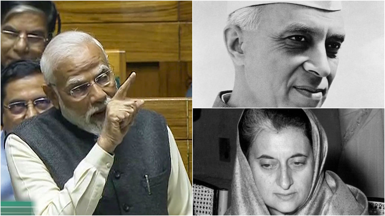 Nehru-Indira: 'ভারতীয়দের আলসে ভাবতেন নেহেরু' লালকেল্লার ভাষণ তুলে আক্রমণ মোদীর