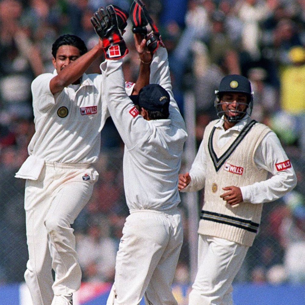 OTD Anil Kumble shines against Pakistan in New Delhi to pick up 10 wickets in an innings