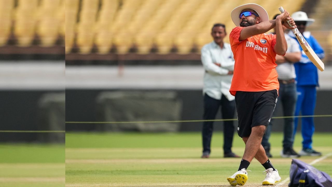 Practice session for the third test at Rajkot 3