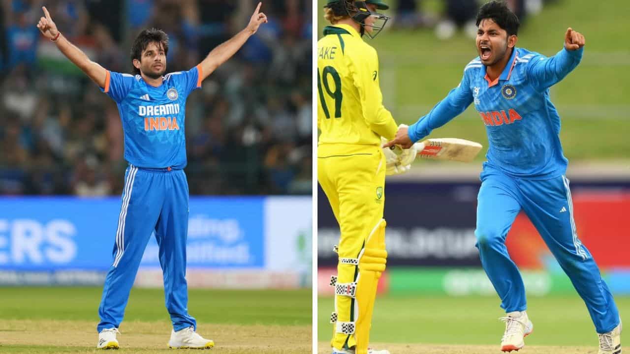 U19 World Cup 2024: বিশ্বকাপে বিষ্ণোইয়ের রেকর্ড ভাঙলেন জুনিয়র জাডেজা U19 World Cup 2024: বিশ্বকাপে বিষ্ণোইয়ের রেকর্ড ভাঙলেন জুনিয়র জাডেজা