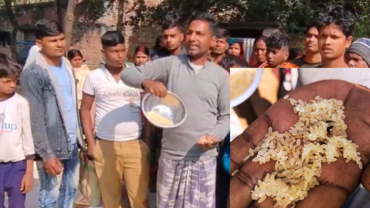 Poor Ration: চাল ঢালতেই ইঁদুরের পায়খানা, রেশন ডিলারকে ঘিরে বিক্ষোভে ফেটে পড়ল গ্রাম