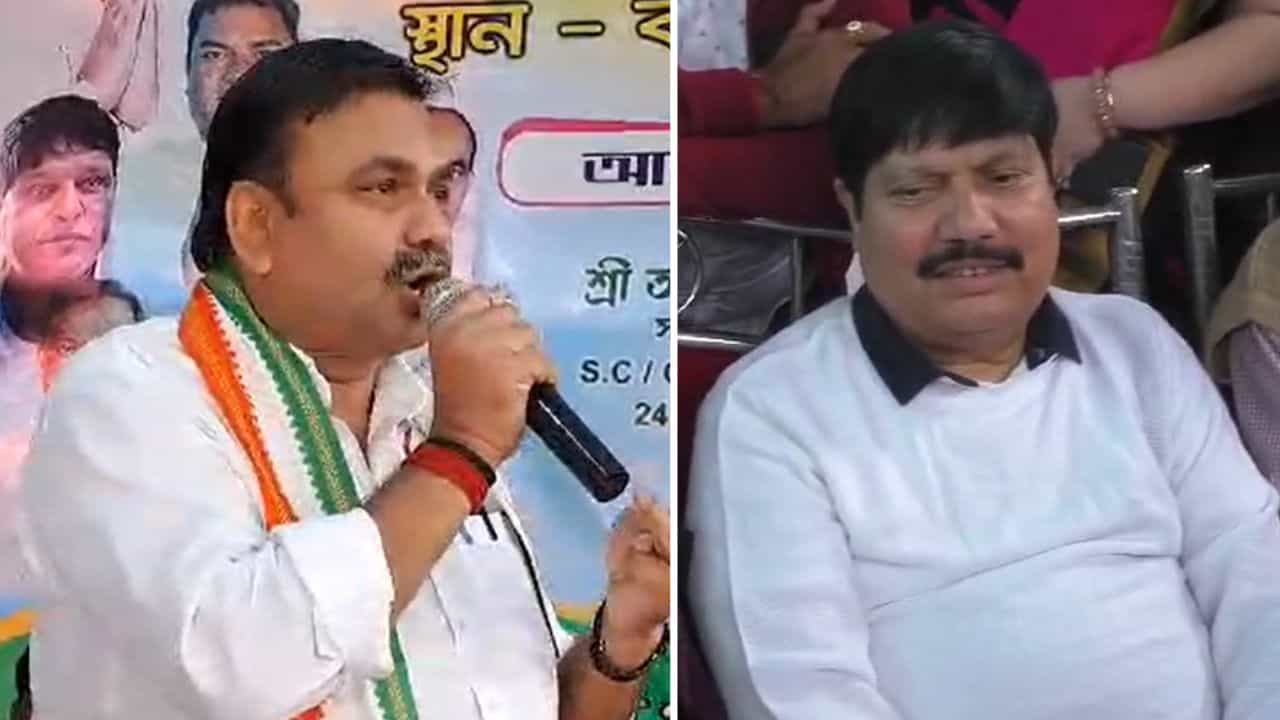 Barrackpur: কেক কেটে বুথ কর্মী সম্মেলন করলেন বিধায়ক, ডাকই পেলেন না সাংসদ অর্জুনের অনুগামীরা Barrackpur: কেক কেটে বুথ কর্মী সম্মেলন করলেন বিধায়ক, ডাকই পেলেন না সাংসদ অর্জুনের অনুগামীরা