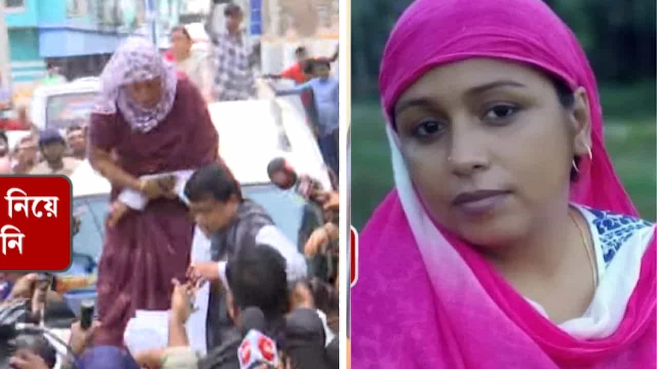 Sandeshkhali: 'মেরে আঙুল ভেঙে দিয়েছে', সুকান্তর সঙ্গে গাড়ির বনেটে দাঁড়ানো সেই নেত্রীর মারাত্মক অভিযোগ Sandeshkhali: 'মেরে আঙুল ভেঙে দিয়েছে', সুকান্তর সঙ্গে গাড়ির বনেটে দাঁড়ানো সেই নেত্রীর মারাত্মক অভিযোগ