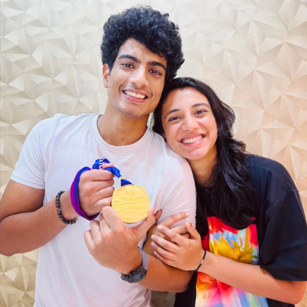 Smriti Mandhana with her bf Palash Muchhal