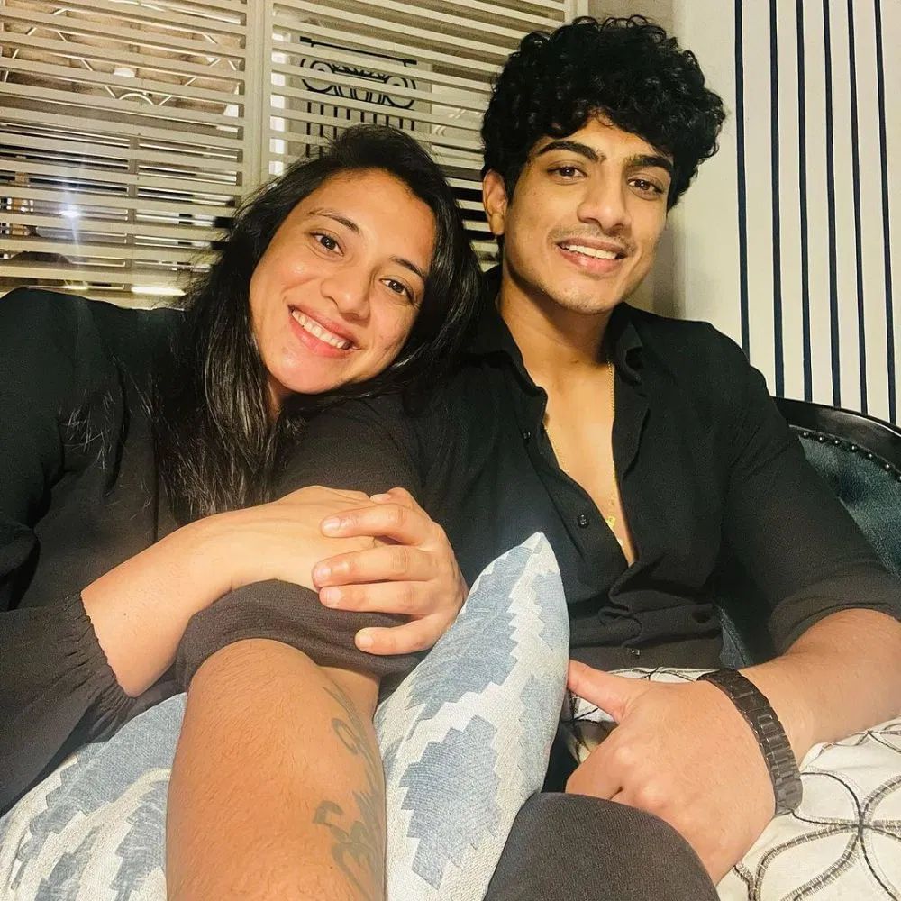 Smriti with Palash