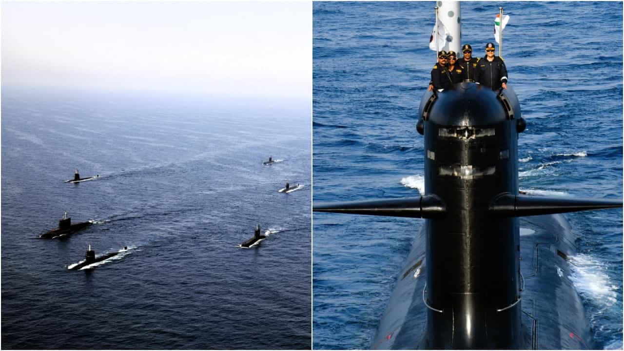 Indian Navy: সারা বিশ্ব দেখল হাঁ করে, আরব সাগরে একসঙ্গে নৌসেনার ৮ সাবমেরিনের দাপট! Indian Navy: সারা বিশ্ব দেখল হাঁ করে, আরব সাগরে একসঙ্গে নৌসেনার ৮ সাবমেরিনের দাপট!