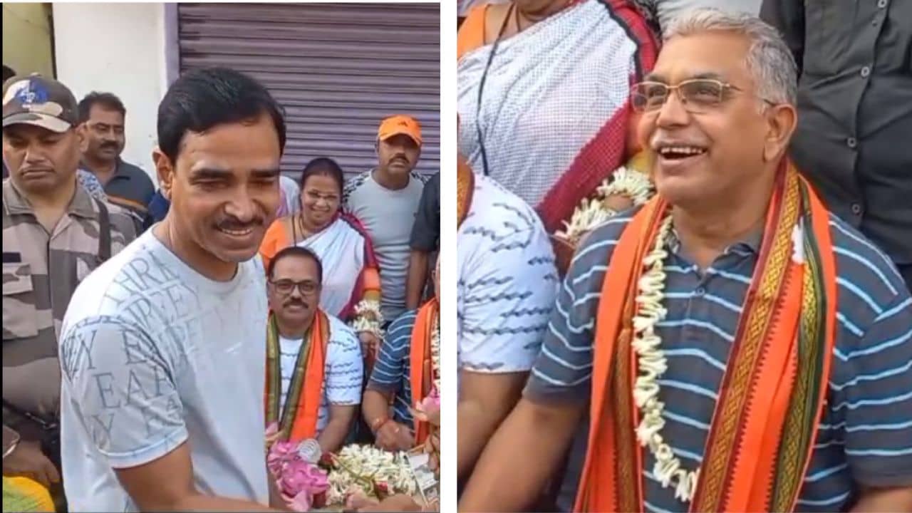 Dilip Ghosh: দাদা আর কবছর চাকরি? সরকারি কর্মী উত্তর দিতেই হাসতে-হাসতে দিলীপ বললেন, বেতন দিদির থেকে নেবেন, ভোটটা আমাকে দেবেন