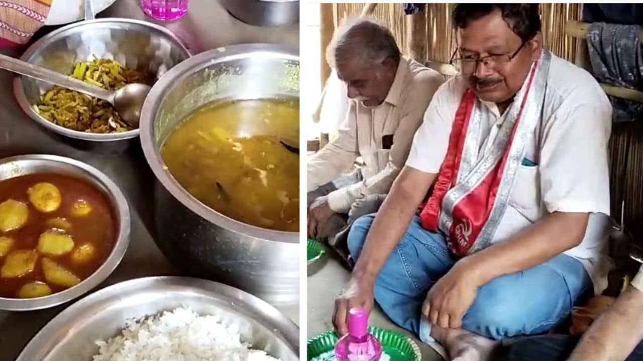 Lok Sabha Election 2024: পাটকাঠি ঘেরা রান্নাঘরের কাঠের উনুনেই চড়ল ভাত, CPM প্রার্থীকে খাইয়ে কেঁদে ফেললেন সরস্বতী