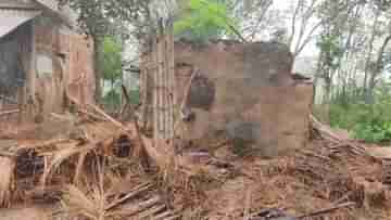 Jhargram: আগুনে দাউ দাউ জ্বলছে বিজেপি সদস্যের বাড়ি, কাঠগড়ায় তৃণমূল!