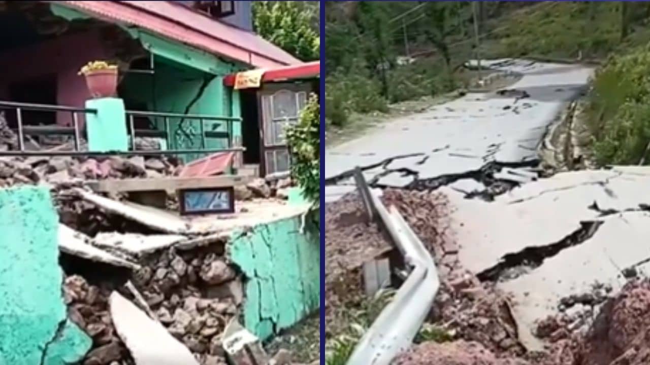 দেওয়ালে ফাটল, মাটি গিলে খাচ্ছে রাস্তাঘাট! রামবানে ভয়ঙ্কর বিপদের আভাস