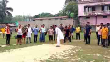 Sukanta Majumdar: প্রচারের ফাঁকে ক্রিকেট খেললেন সুকান্ত