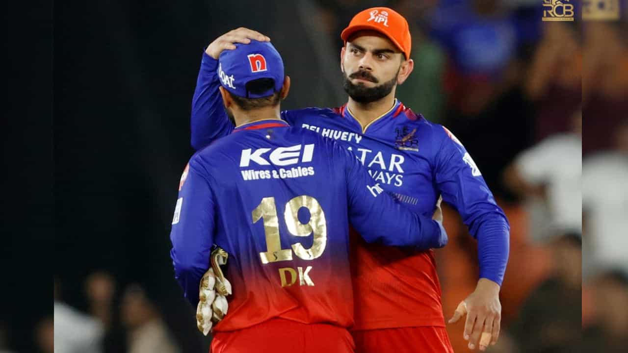 Happy Retirement DK ভিডিয়ো: বিরাটের আলিঙ্গন, গার্ড অব অনার; চোখের জলে দীনেশ কার্তিকের সফর শেষ Happy Retirement DK ভিডিয়ো: বিরাটের আলিঙ্গন, গার্ড অব অনার; চোখের জলে দীনেশ কার্তিকের সফর শেষ