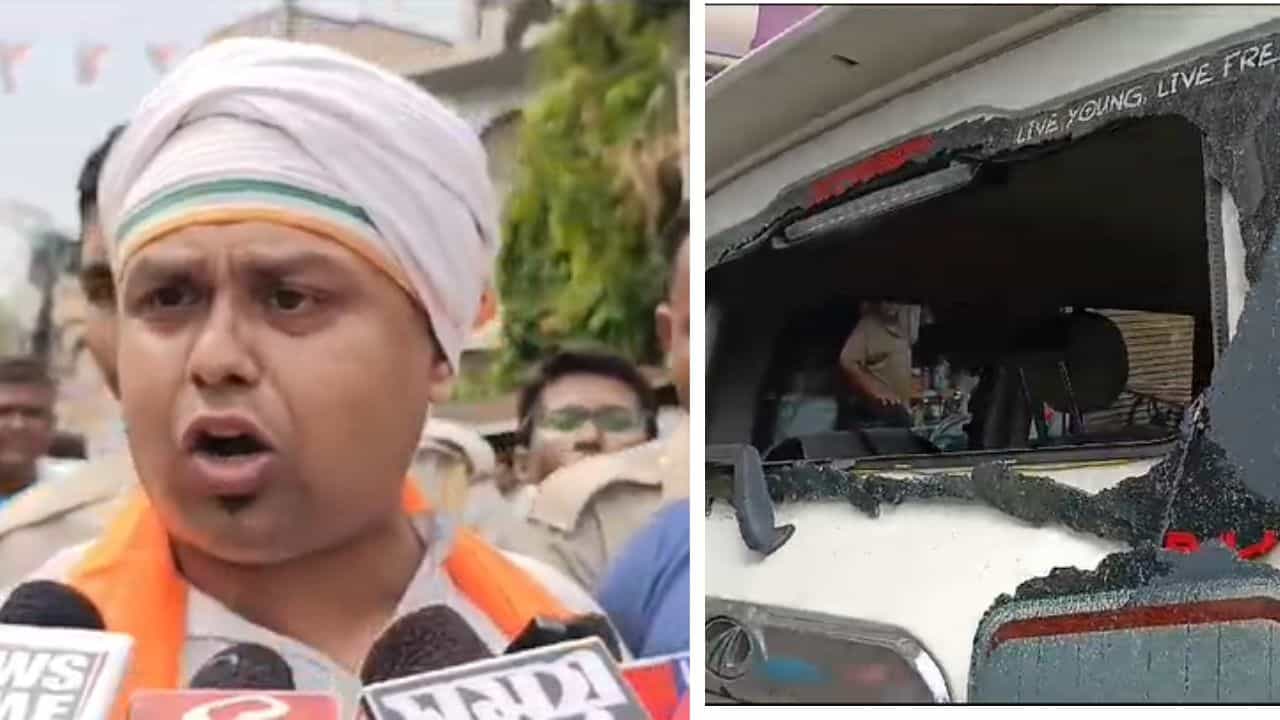 Kaustav Bagchi: টিটাগড়ে হেনস্থা কৌস্তভকে, ভাঙা হল BJP নেতার গাড়ি Kaustav Bagchi: টিটাগড়ে হেনস্থা কৌস্তভকে, ভাঙা হল BJP নেতার গাড়ি